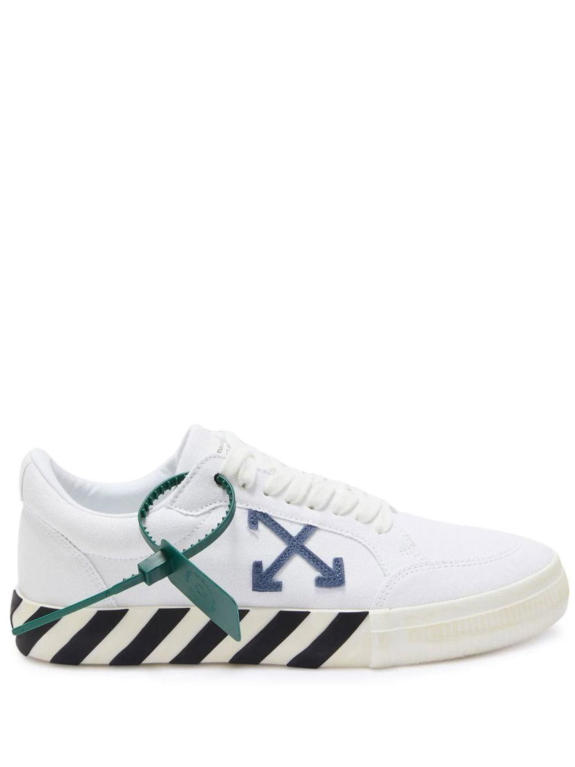Tenisky a topánky Off-White Low Vulcanized "Cotton White Blue Grey" Biela | OMIA085S22FAB0010145
