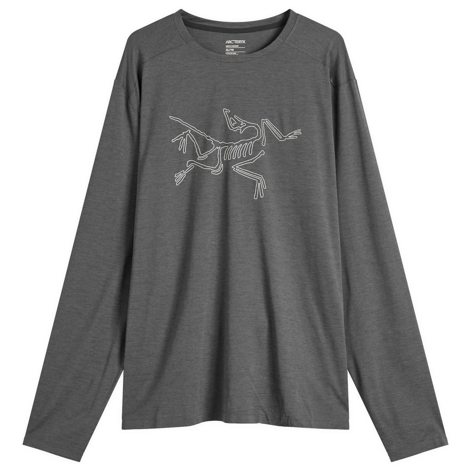 Tričko Arcteryx Cormac Logo Long Sleeve T-Shirt, Size X-Large Šedá | X000008452-021579, 1