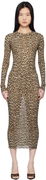 Blumarine Leopard Print Maxi Dress