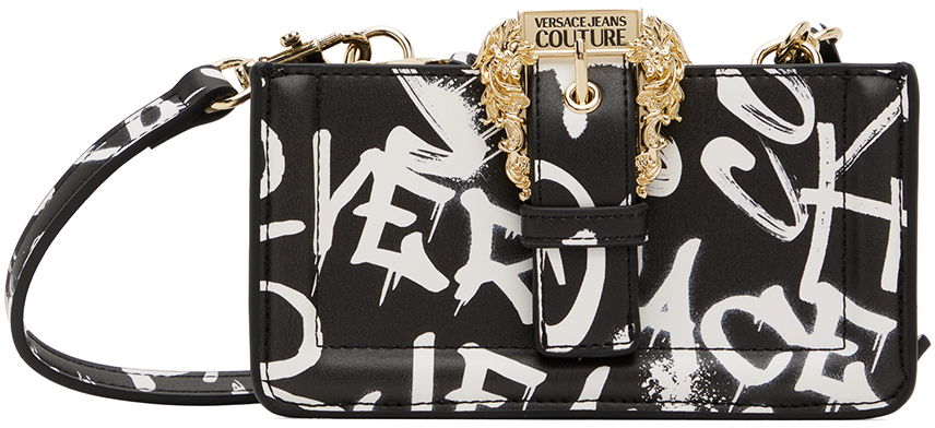 Taška cez rameno Versace Jeans Couture Pin-Buckle Bag Čierna | E75VA4BFY_EZS808, 0