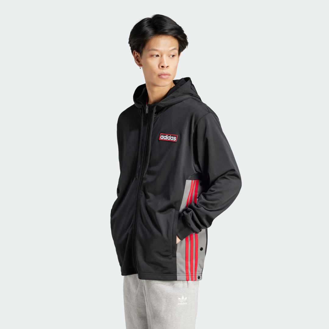 Mikina adidas Originals Adicolor Adibreak Full-Zip Hoodie Čierna | IM8209, 1