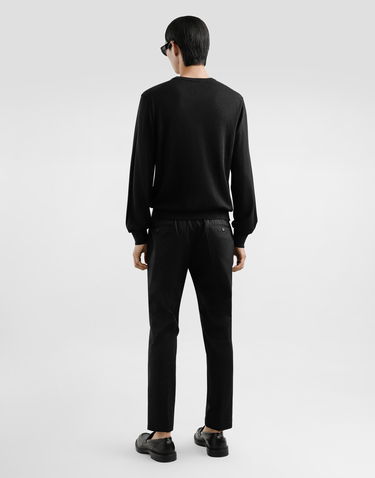 Nohavice Dolce & Gabbana Dolce & Gabbana Tailored Cotton Pants Čierna | GW13ETFUFNVN0000, 2