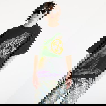 Tričko Off-White Crocodile Graphic Oversized T-Shirt Čierna | OMAA120S25JER0061301, 0