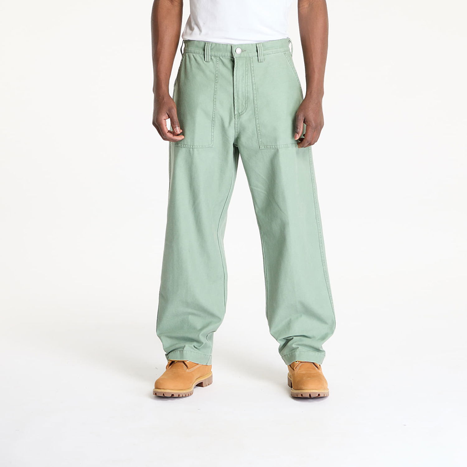 Cargo nohavice OBEY OBEY Bigwig Baggy Utility Pants Zelené | 142020254-LWR, 0