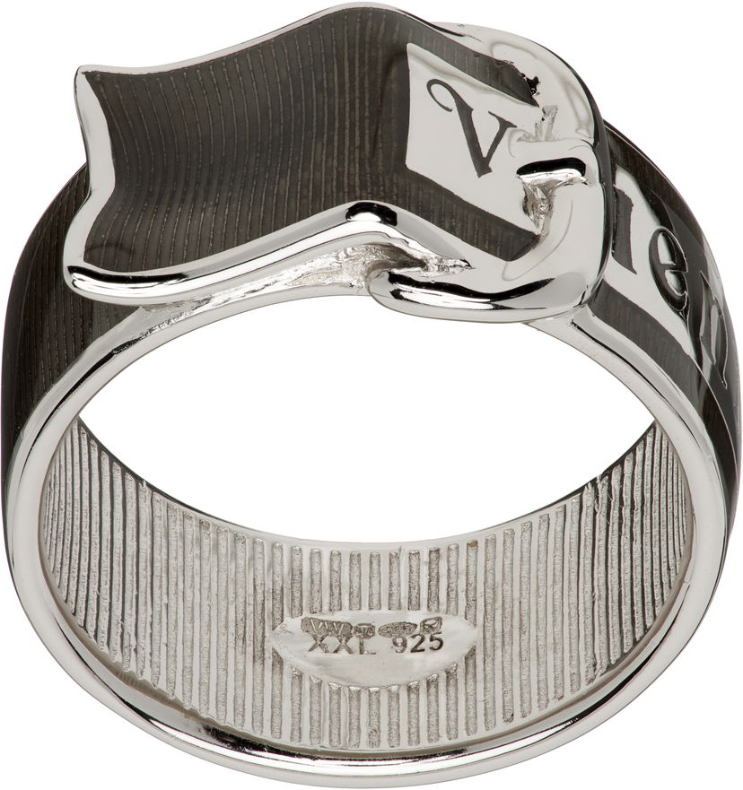 Prsteň Vivienne Westwood Vivienne Westwood Enamel Belt Ring Čierna | 6404018A-01P166-