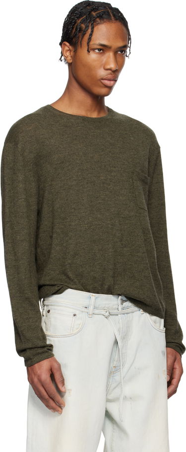 Sveter Acne Studios Acne Studios Cashmere Crew Neck Sweater Zelené | B60354-, 1