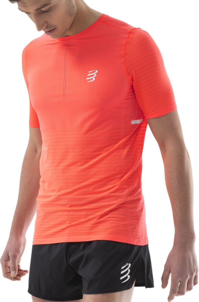 Tričko Compressport Pro Racing Short Sleeve T-Shirt Oranžová | atsm3613090, 0