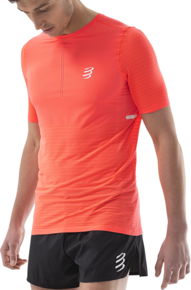 Tričko Compressport Pro Racing Short Sleeve T-Shirt Oranžová | atsm3613090, 0
