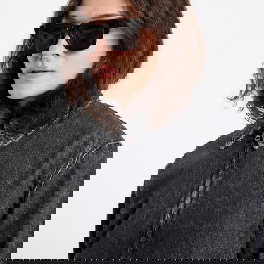 Bunda Samsoe Samsoe Sanarinna Washed Denim Zip Jacket Čierna | F25400008_CLR002076, 1