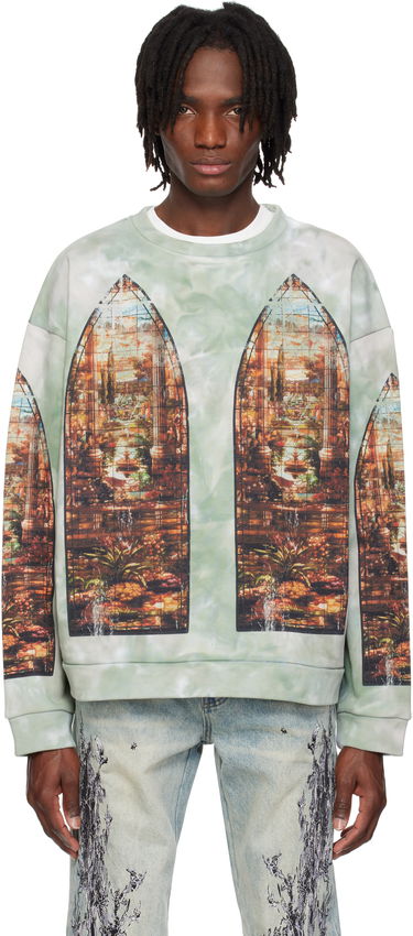 Mikina Who Decides War Who Decides War Eden Crewneck Sweatshirt Zelené | 1110150008SS25, 0