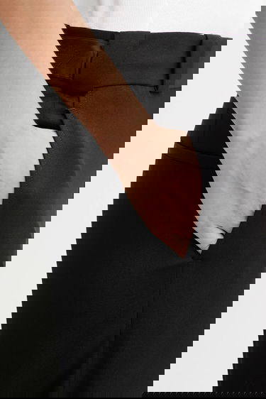 Nohavice VETEMENTS Fitted Tailored High Waist Pants Čierna | WH76TP300SB, 4