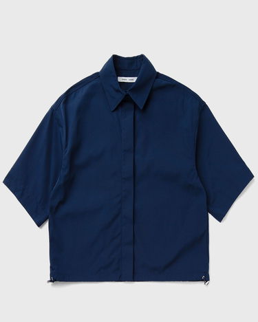 Košeľa Samsoe Samsoe Samsøe & Samsøe Salulu Cropped Short Sleeve Shirt Navy | F24200094-PAGEANT-BLUE, 0