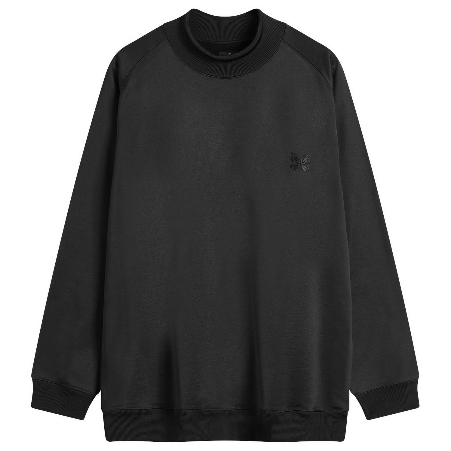 Tričko Needles Mock Neck Long Sleeve T-Shirt Čierna | PU286-C, 0