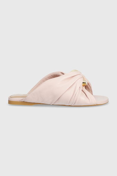 Tenisky a topánky JW Anderson Leather Flat Sandals With Knot Ružová | ANW42061A.327, 0