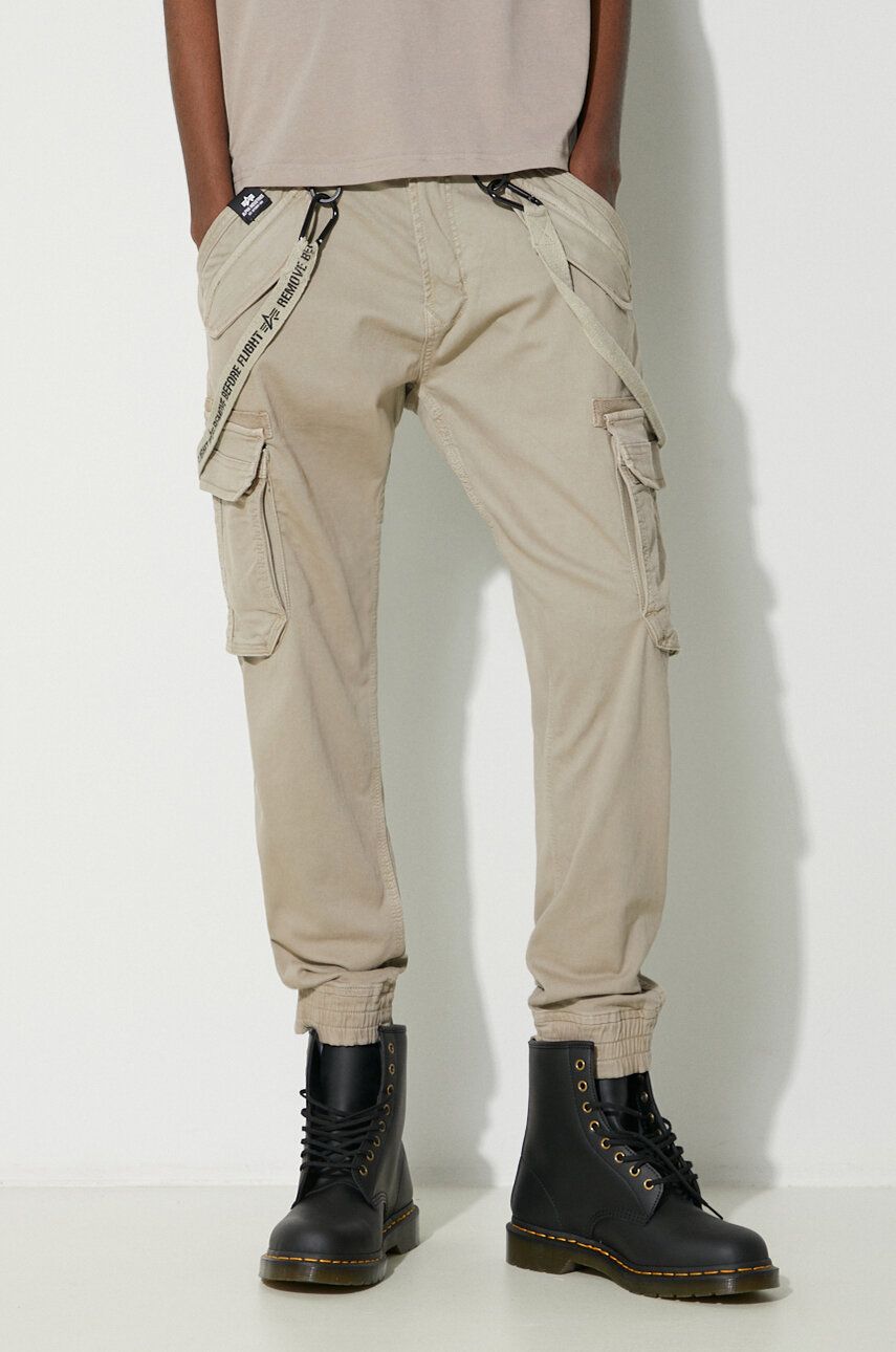 Cargo nohavice Alpha Industries Utility Slim Cargo Pants Béžová | 128202, 0