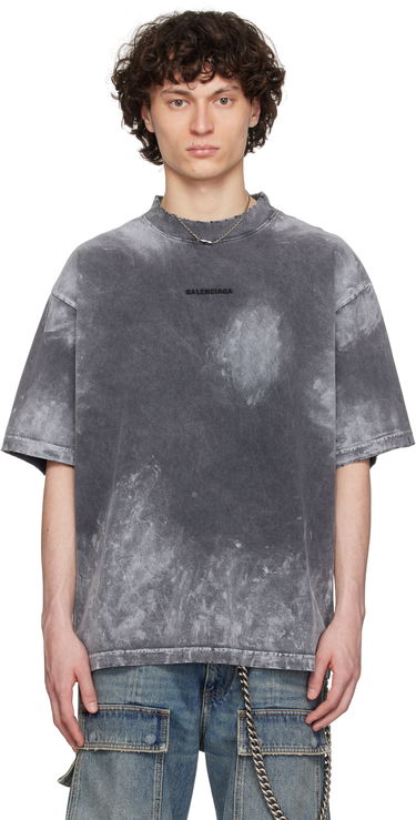 Tričko Balenciaga Balenciaga Medium Fit T-Shirt Šedá | 764235TRVI8, 0