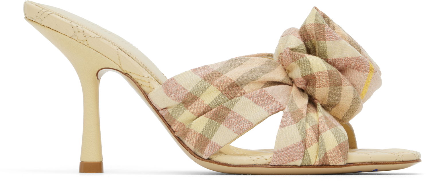 Tenisky a topánky Burberry Mews Rose Heeled Sandals Béžová | 8101604, 0