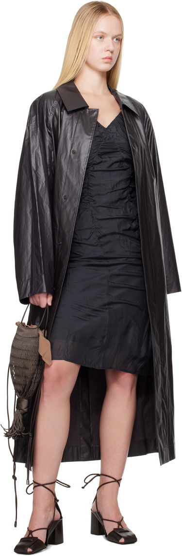 Pláštenka LEMAIRE Lemaire Light Belted Coat Čierna | CO1103 LF1381, 3