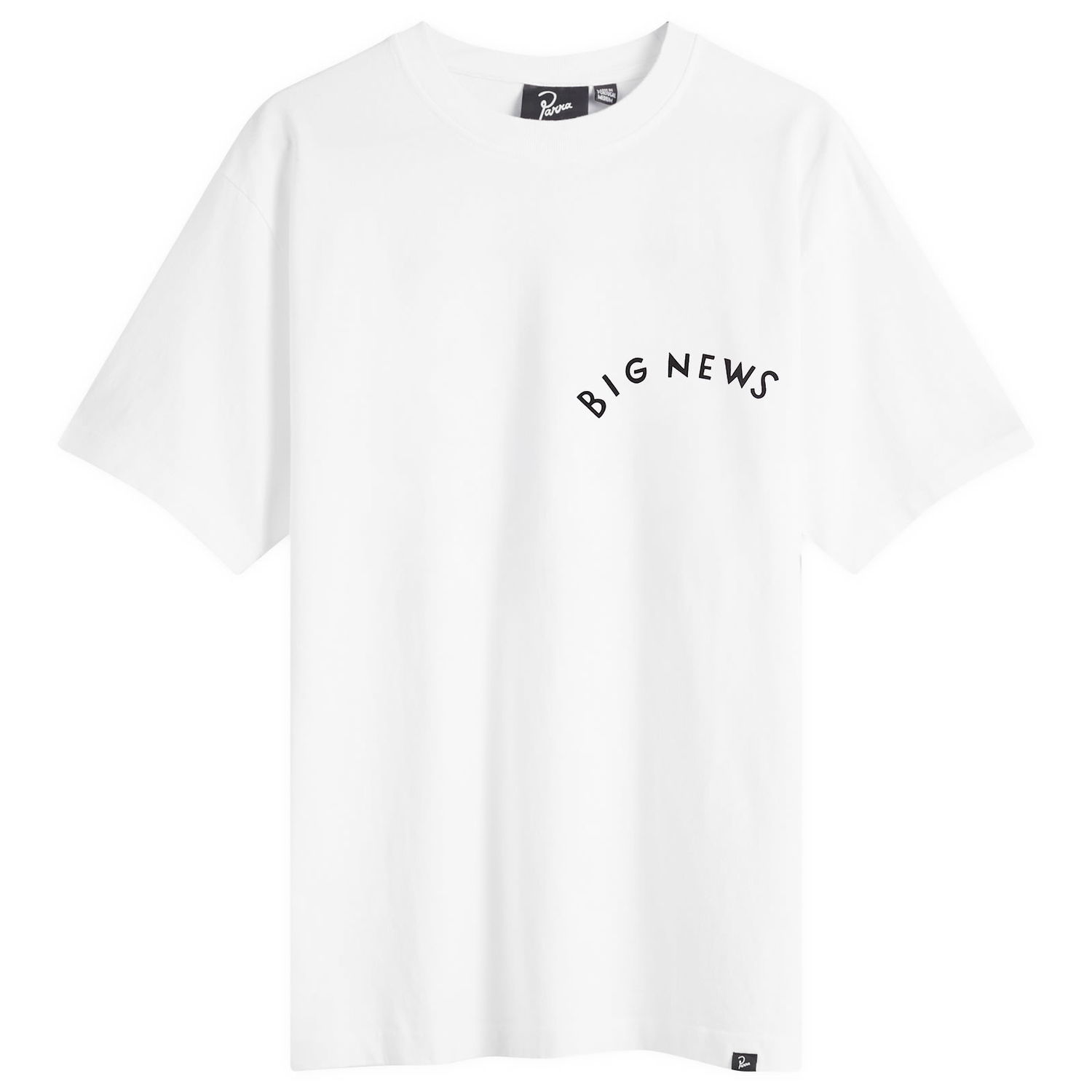 Tričko By Parra Parra Big News T-Shirt, Size Large Biela | 53200-WHT, 0
