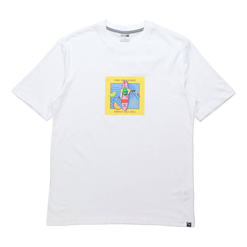 Tričko Puma Downtown Graphic Short Sleeve T-Shirt Biela | 597337-52