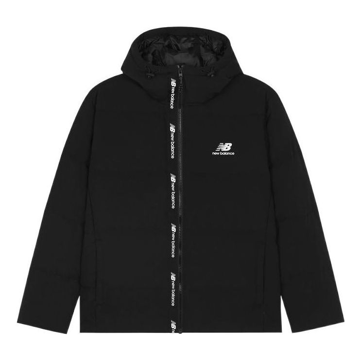 Parka New Balance Logo Print Down Jacket Čierna | AMJ23343-BK