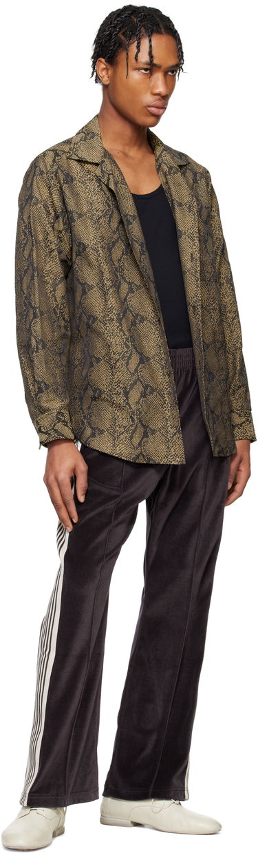 Košeľa Needles Needles One-Up Snakeskin Print Shirt Hnedá | QV103, 3
