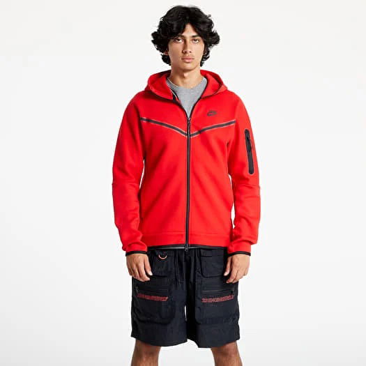 Mikina Nike Tech Fleece Full-Zip Hoodie Červená | CU4489-687, 0