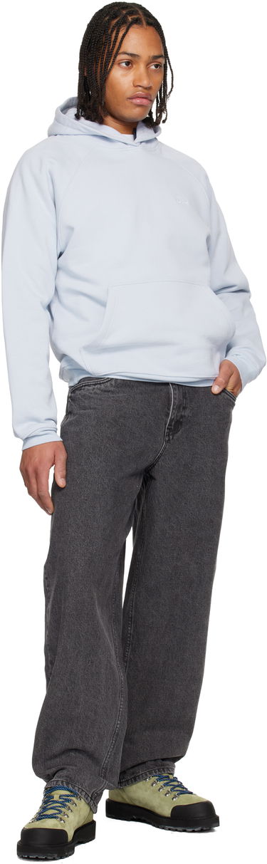 Mikina Dime Cursive Small Logo Hoodie Modrá | DIMEHO2545GRY, 3