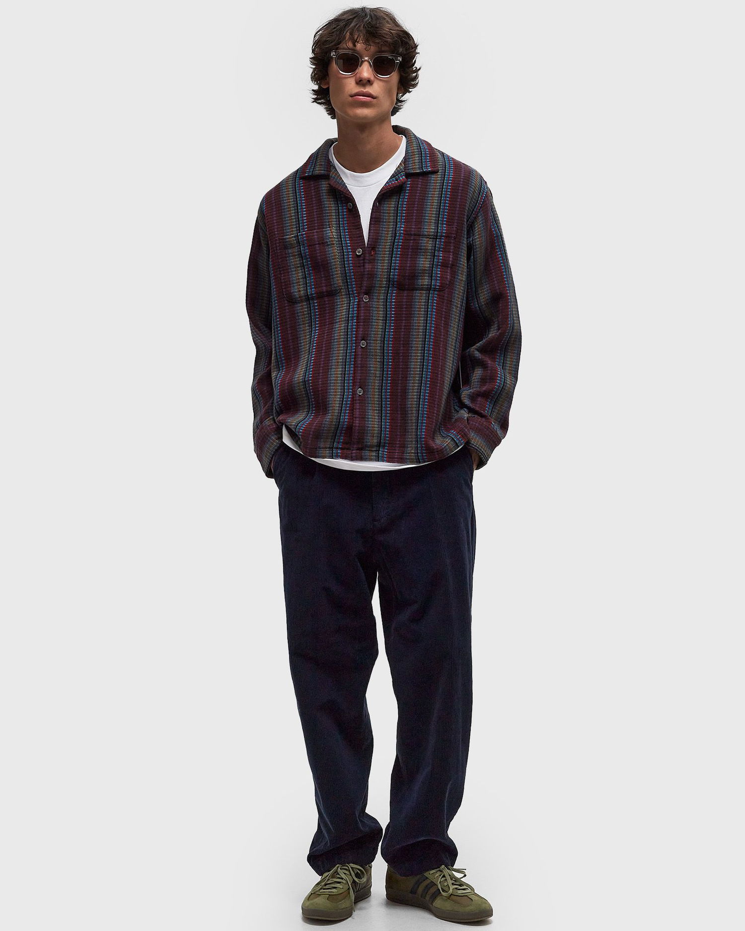 Košeľa OBEY Wanderer Woven Overshirt Červená | 181200403-SEP, 1