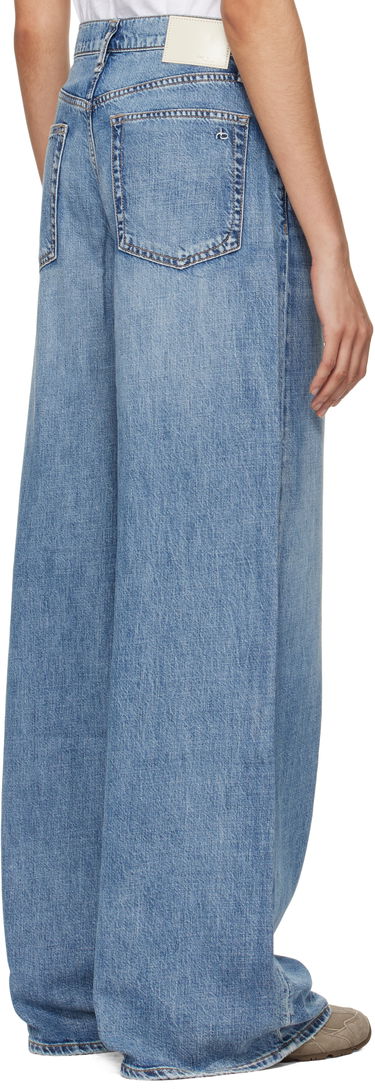 Džínsy rag & bone Rag & Bone 'The Sofie' High-Rise Ultra Wide Leg Jeans Modrá | WDD24F29521FBE, 2