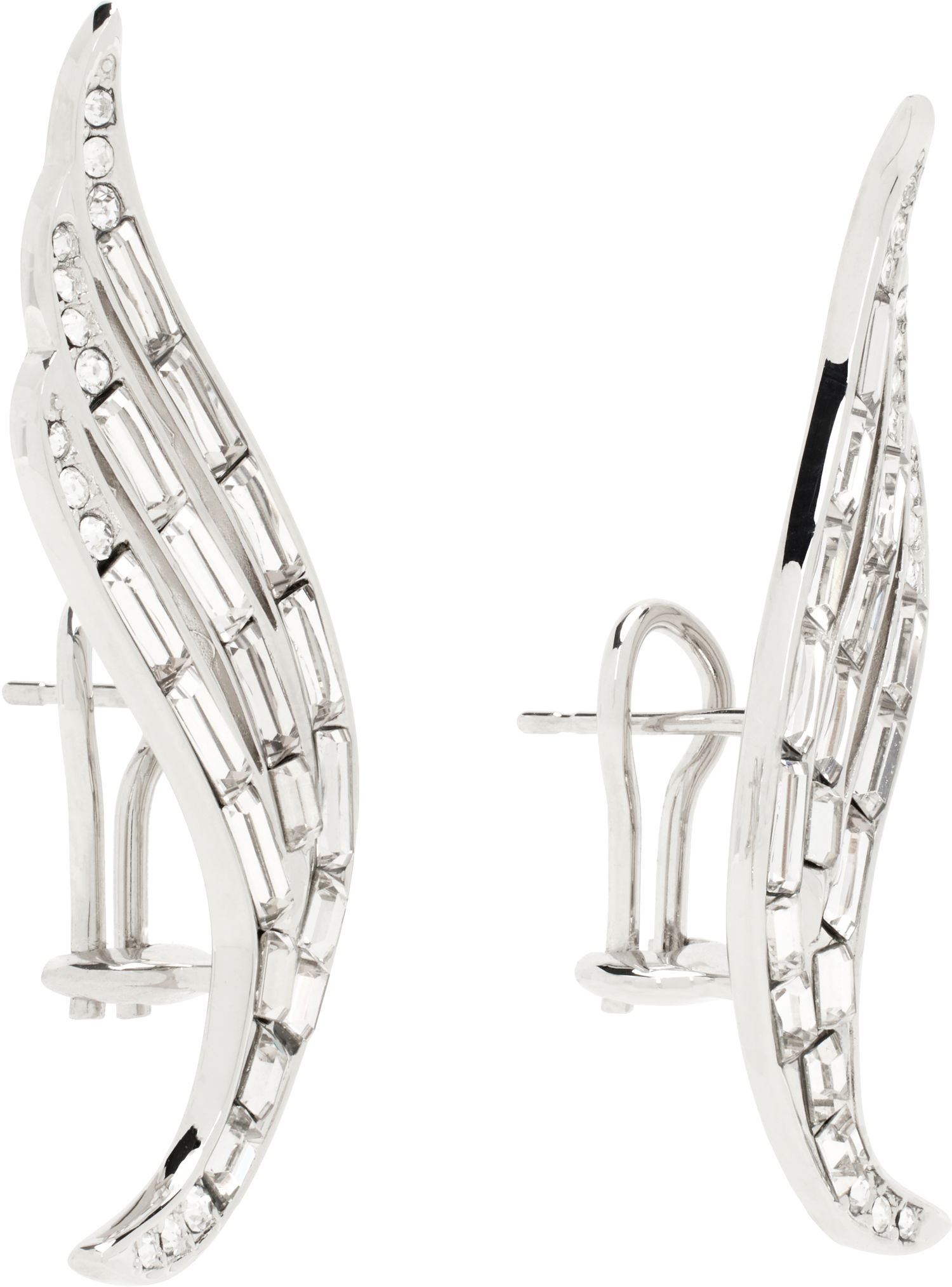 Náušnice Jil Sander Jil Sander Crystal Wing Earrings Metalická | J12VG0299_P5050, 1