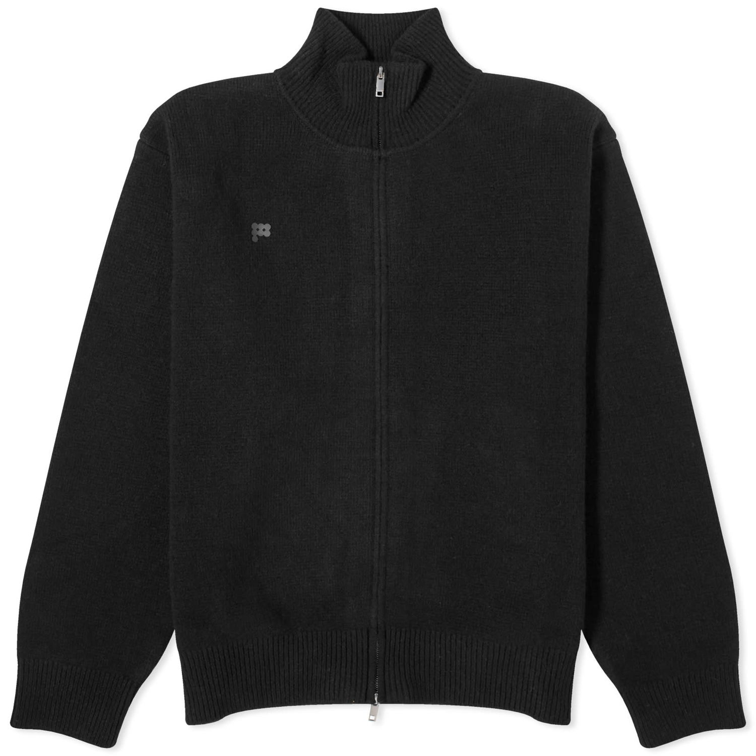 Sveter PANGAIA Pangaia Recycled Cashmere Zip Sweater, Size Large Čierna | 100012679868, 1