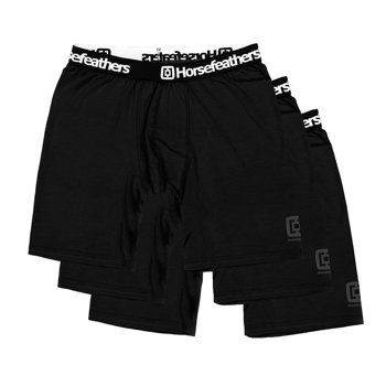 Horsefeathers Boxers Dynasty Long 3-Pack Boxer Shorts Black AM195A