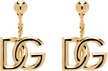 Náušnice Dolce & Gabbana Gold 'DG' Logo Earrings Metalická | WEN6P1 W1111, 0