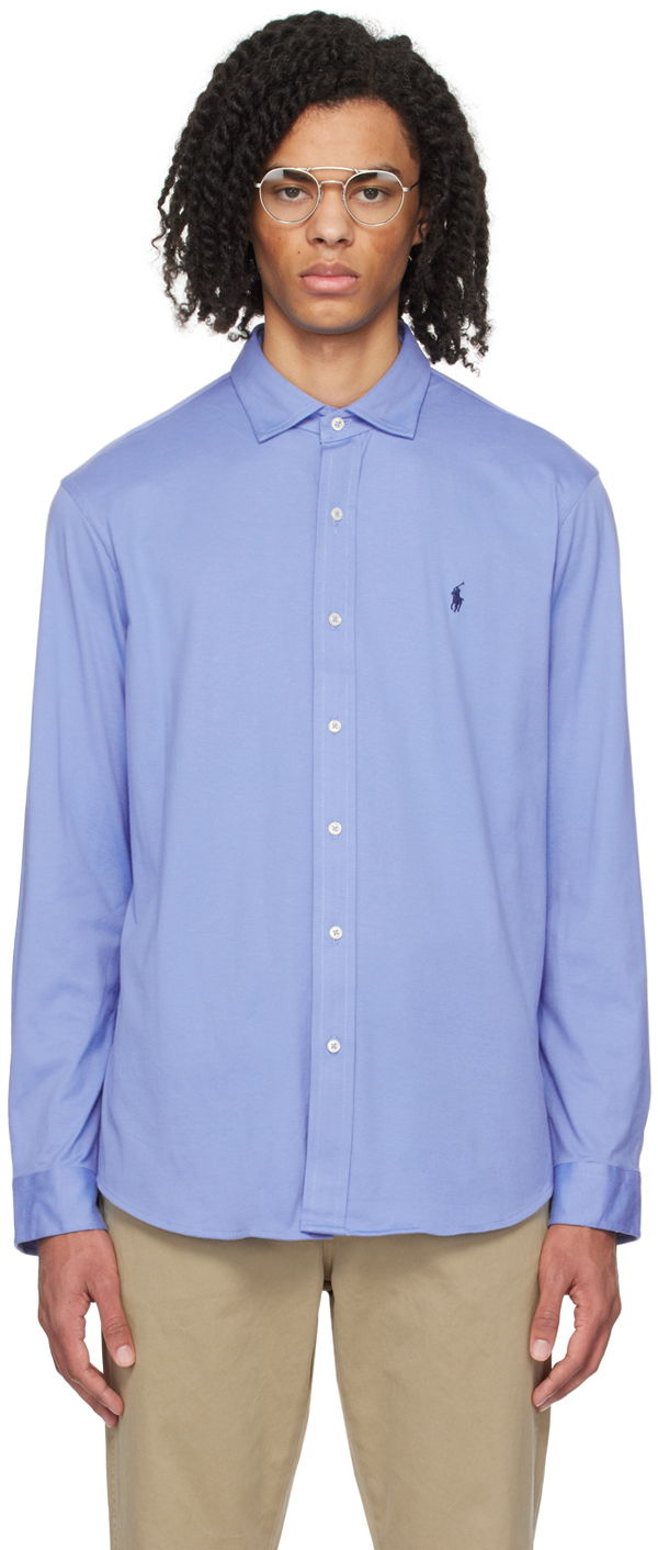 Košeľa Polo by Ralph Lauren Embroidered Shirt Modrá | 710899386004