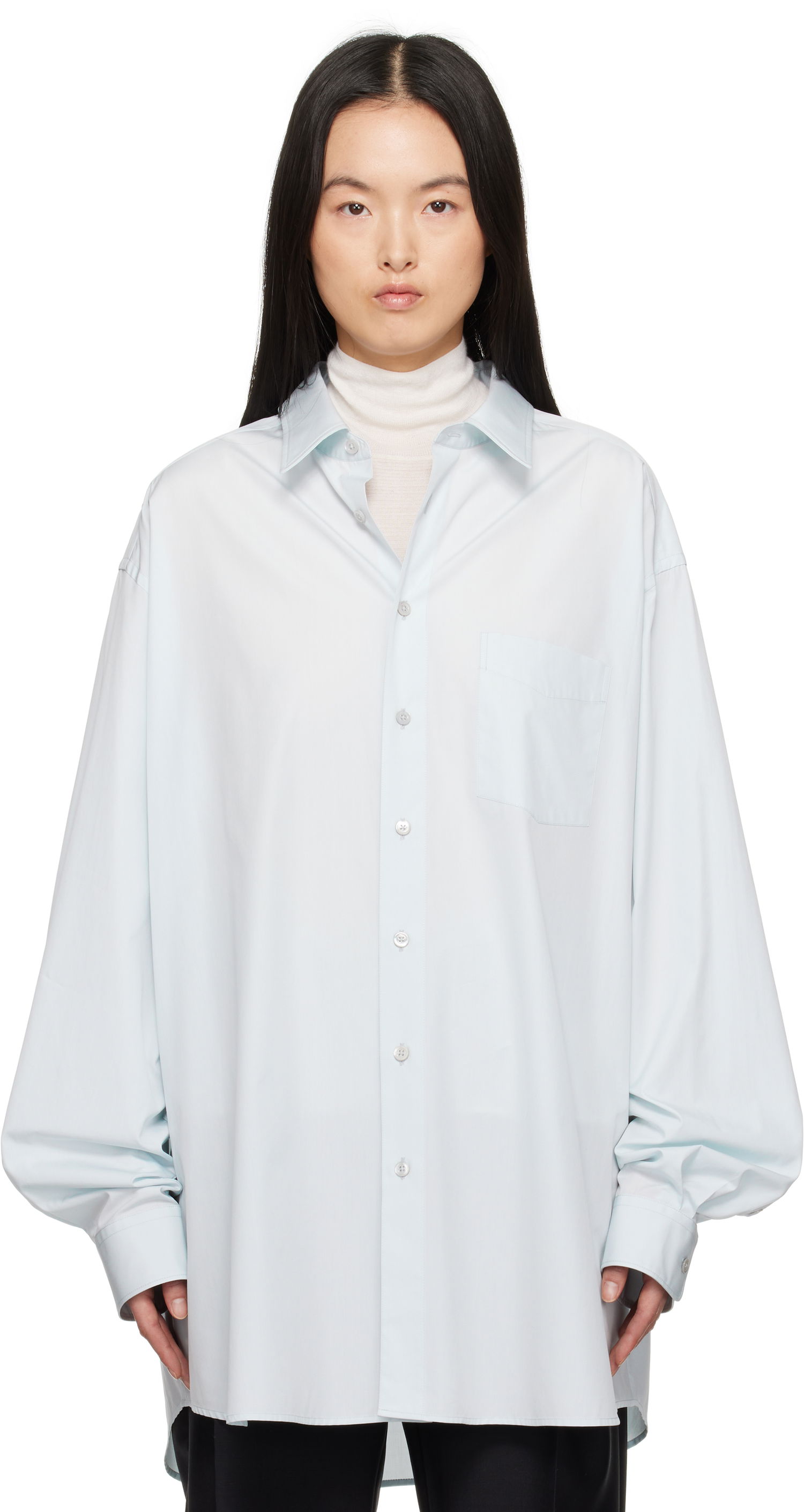 Košeľa Maison Margiela Maison Margiela Oversized Shirt Modrá | S51DT0017 M35397, 0