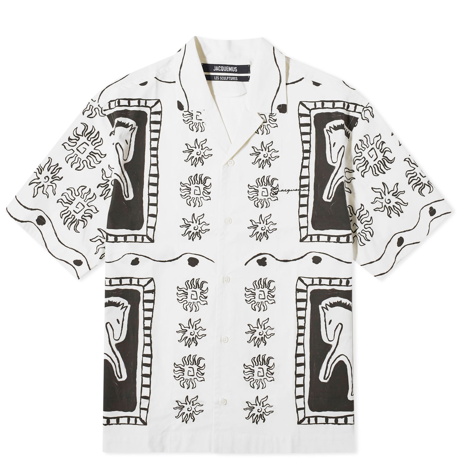 Košeľa Jacquemus Jean Horse Vacation Shirt Čierna | 24E245SH201-1586-1GC, 0