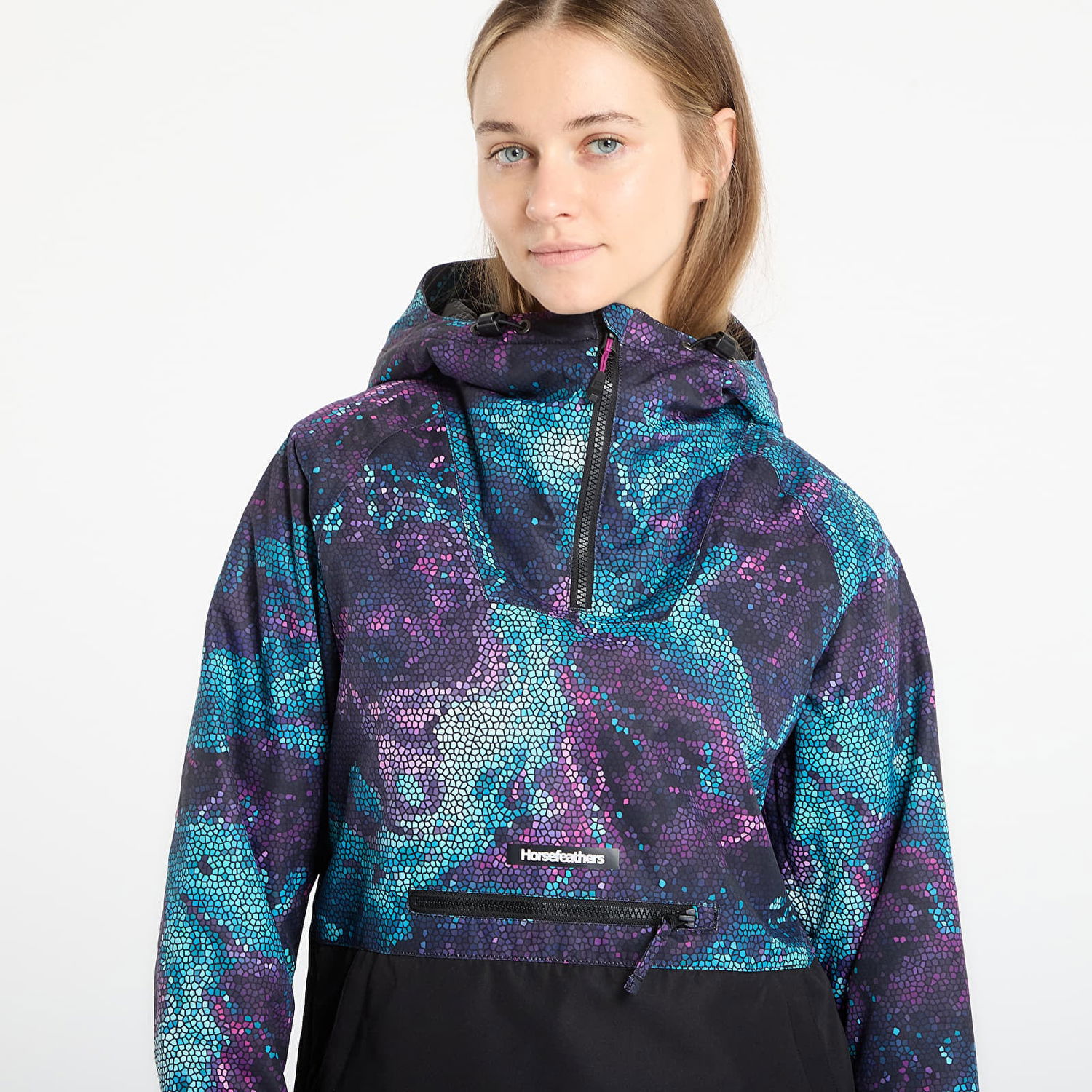 Bunda Horsefeathers Fiora Anorak Jacket Mosaic Pattern Rôznofarebný | OW230B, 1