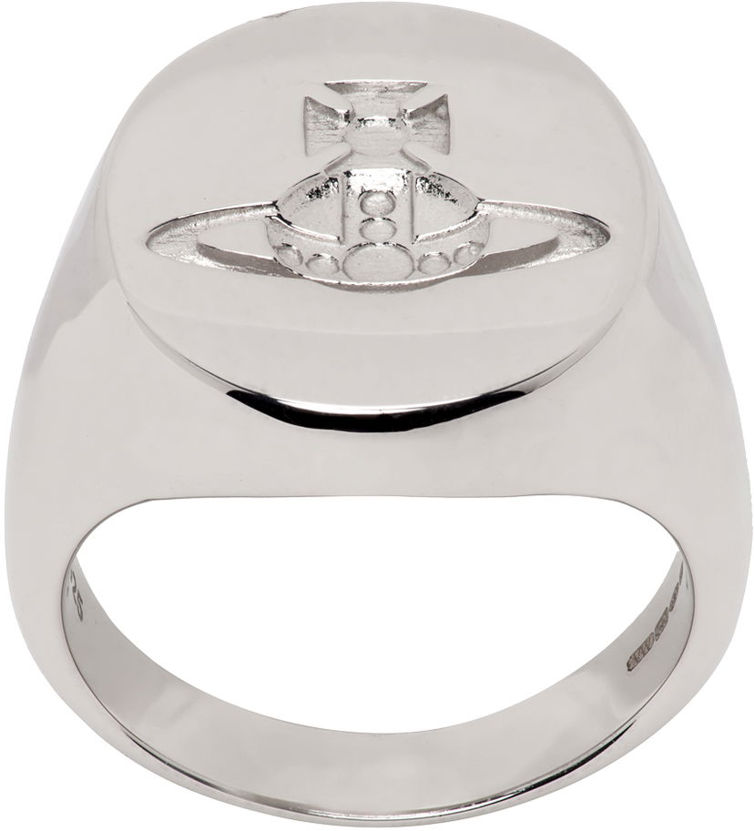 Prsteň Vivienne Westwood Vivienne Westwood Seal Ring Šedá | 64040047-W004-FJ