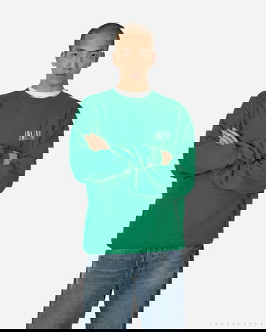 Mikina Awake NY Logo Crewneck Sweatshirt Green Zelené | 9031833 GRN, 0