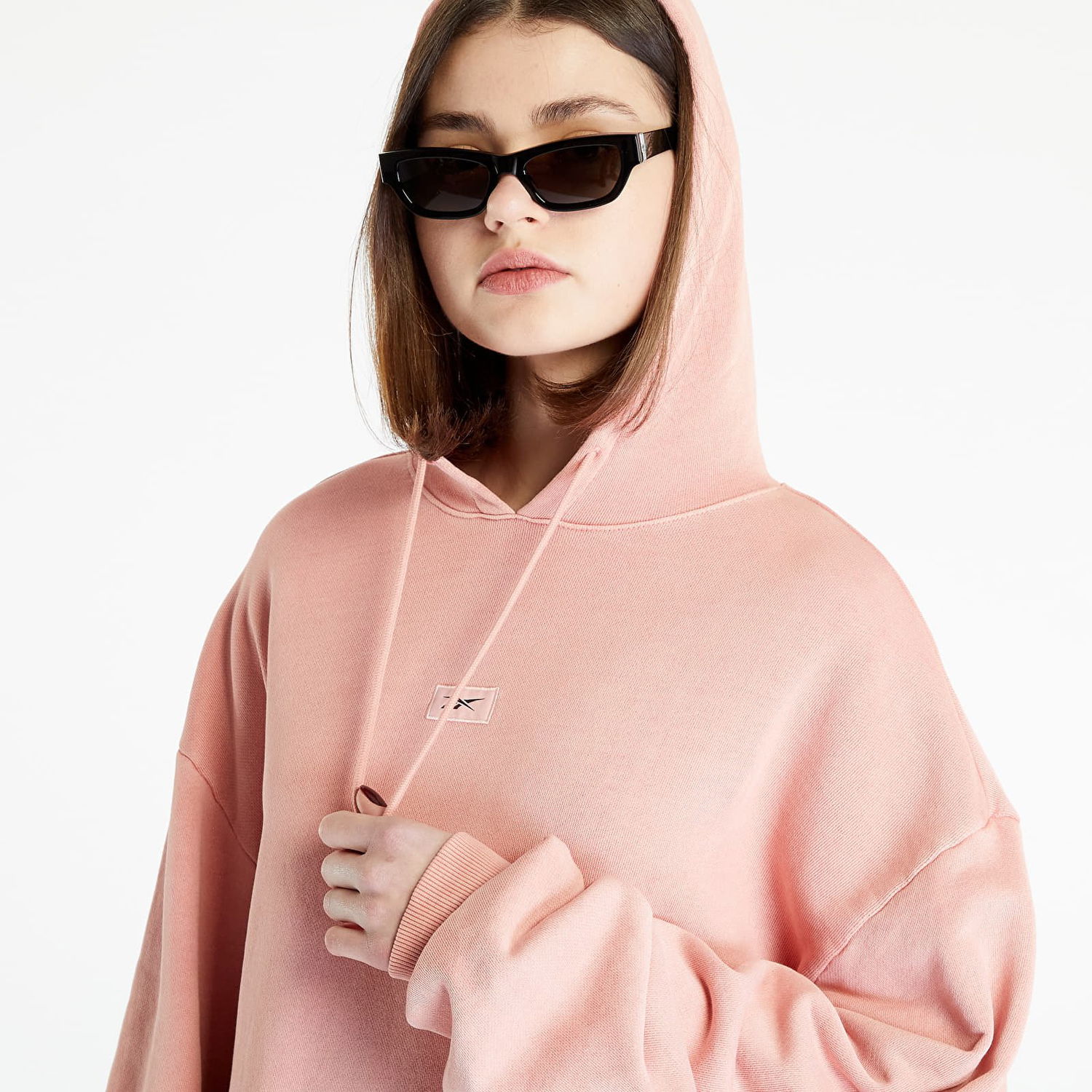Mikina Reebok Classics Natural Dye Oversized Long Hoodie Ružová | HY2709, 0