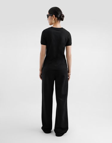Tričko Dolce & Gabbana Dolce & Gabbana Jersey T-Shirt with DG Logo Čierna | F8N08ZGDCYEN0000, 3