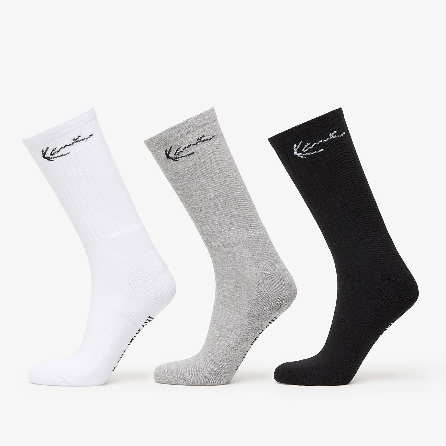 Ponožky Karl Kani Signature Socks 3-Pack Black/ Grey/ White Rôznofarebný | KA-SK011-013-05, 0