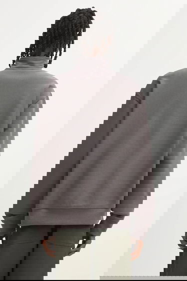 Mikina Carhartt WIP Half Zip American Script Sweatshirt Šedá | I027014-33C.XX, 4