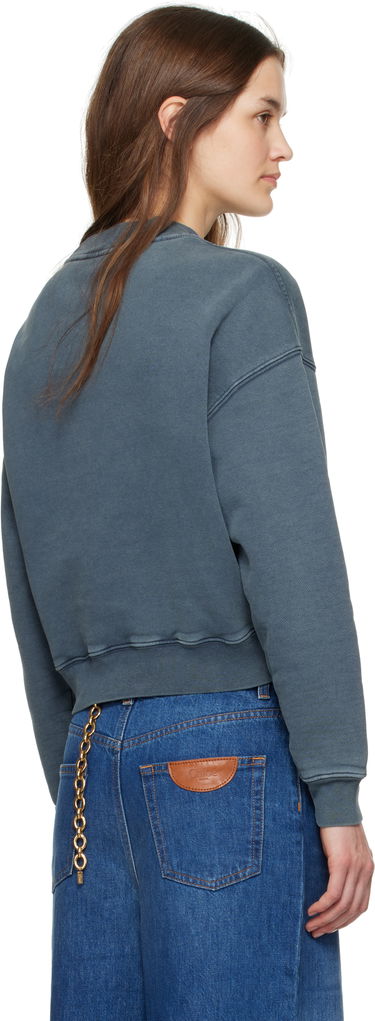 Mikina CHLOÉ Chloé Short Logo Sweatshirt Modrá | CH25SJH05193, 2