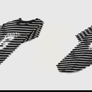 Tričko GAP T-shirt Shortsleeve Logo Tee Ivory Black Stripe M Čierna | 500012-00, 4