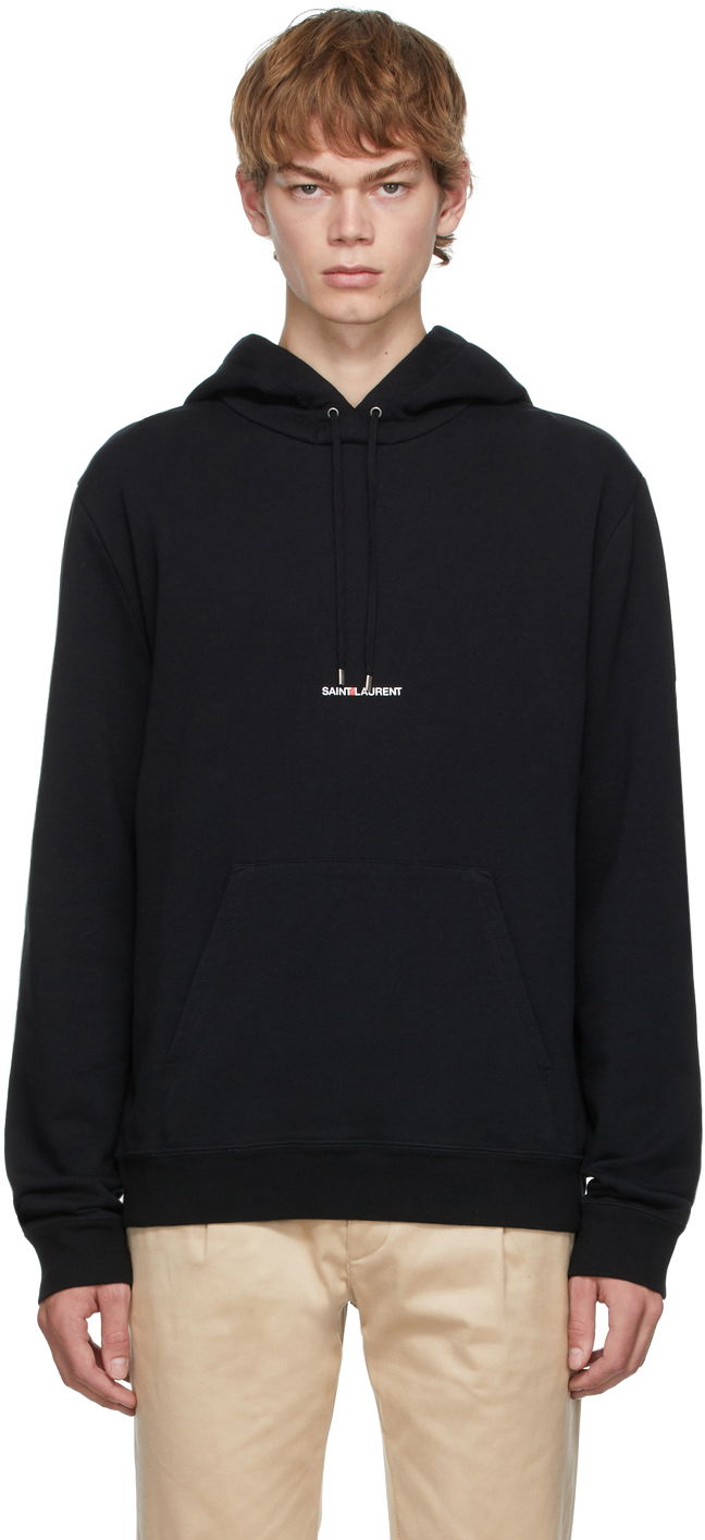 Mikina Saint Laurent Rive Gauche Hoodie Čierna | 677259YB2PG, 0