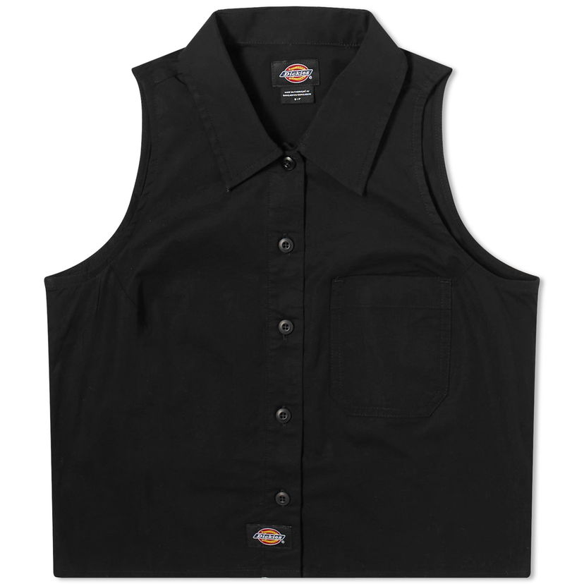 Košeľa Dickies Sleeveless Work Shirt Čierna | DK0A4YSVBLK1