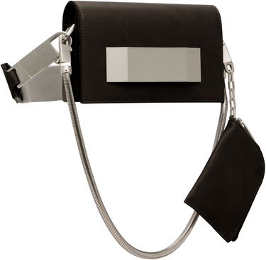Taška cez rameno Rick Owens Rick Owens Concordians Mini Griffin Bag Šedá | RA02E0741 LCAWEH, 4