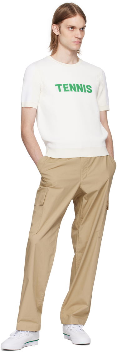 Sveter Lacoste Lacoste Runway Graphic Knit T-Shirt Biela | AH6765, 3